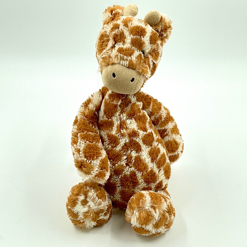 Jellycat Medium Plush Stuffed Animal Brown Cream Bashful Giraffe Unisex MSRP $28